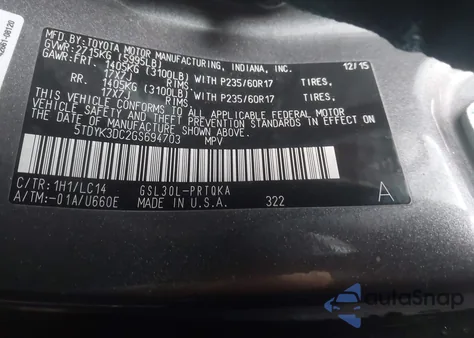 2016 Toyota Sienna Xle 8 Passenger from USA, damaged, VIN 5TDYK3DC2GS694703